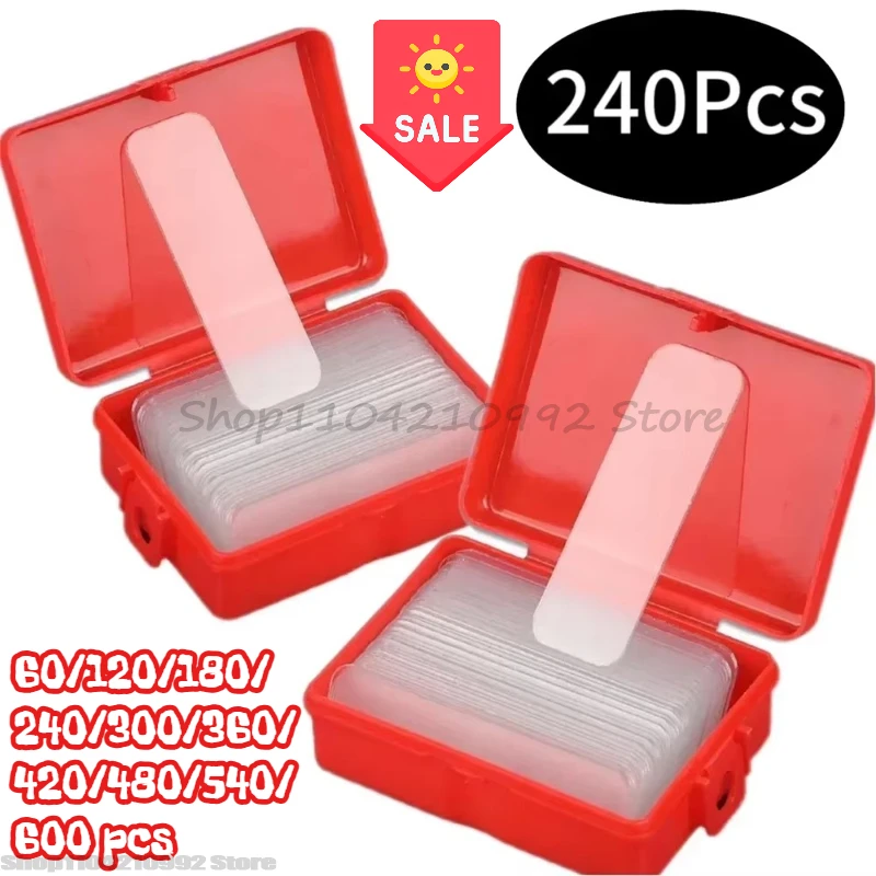 Adhesive Tape 240/120pcs Reusable Double Sided Adhesive Tape Multifunctional Waterproof Transparent Pvc Nano Tapes Office Home Supply