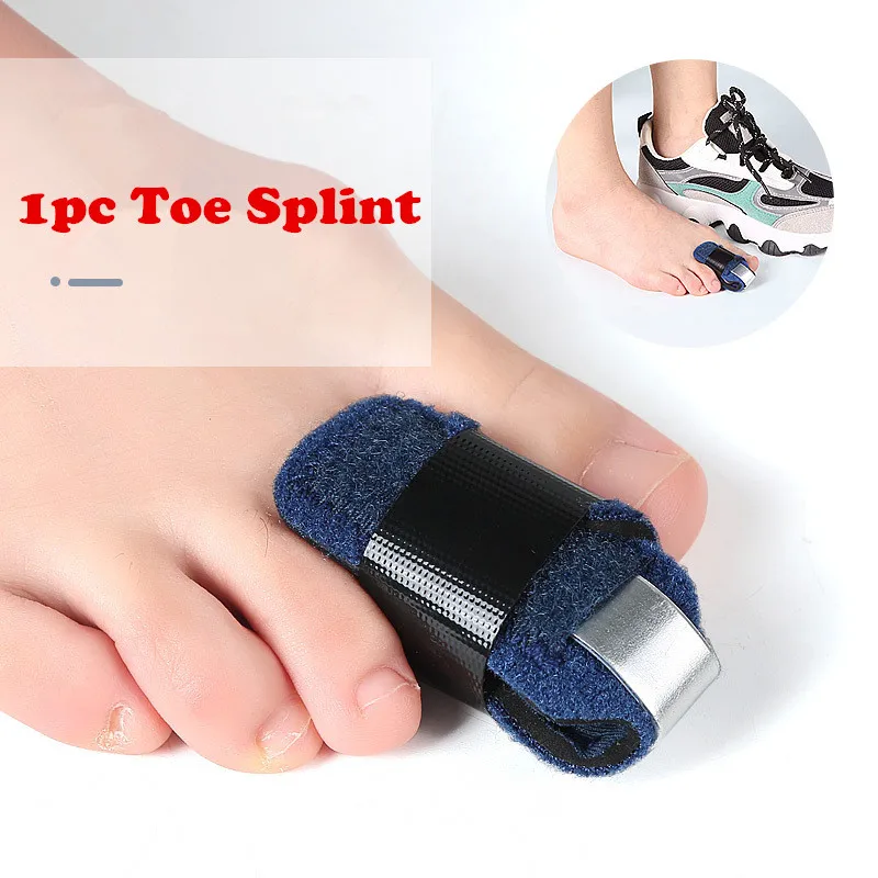 High Quality 1Pc Toe Splint Straightener for Hammer Toe Corrector for Women / Men Brace Hammertoe Splint Wrap Covers Broken