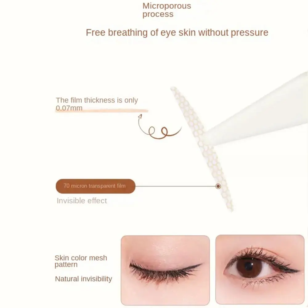 Self Adhesive Invisible Double Eyelid Sticker Waterproof Glue-Free Big Eyelid Tape Sticker Transparent Eye Makeup Tools