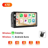 Ainavi K70 Autoradio universel 2 Din 7 pouces, écran tactile MP5, CarPlay sans fil, Android Auto, caméra arrière, MIC, USB, BT 5.0 3