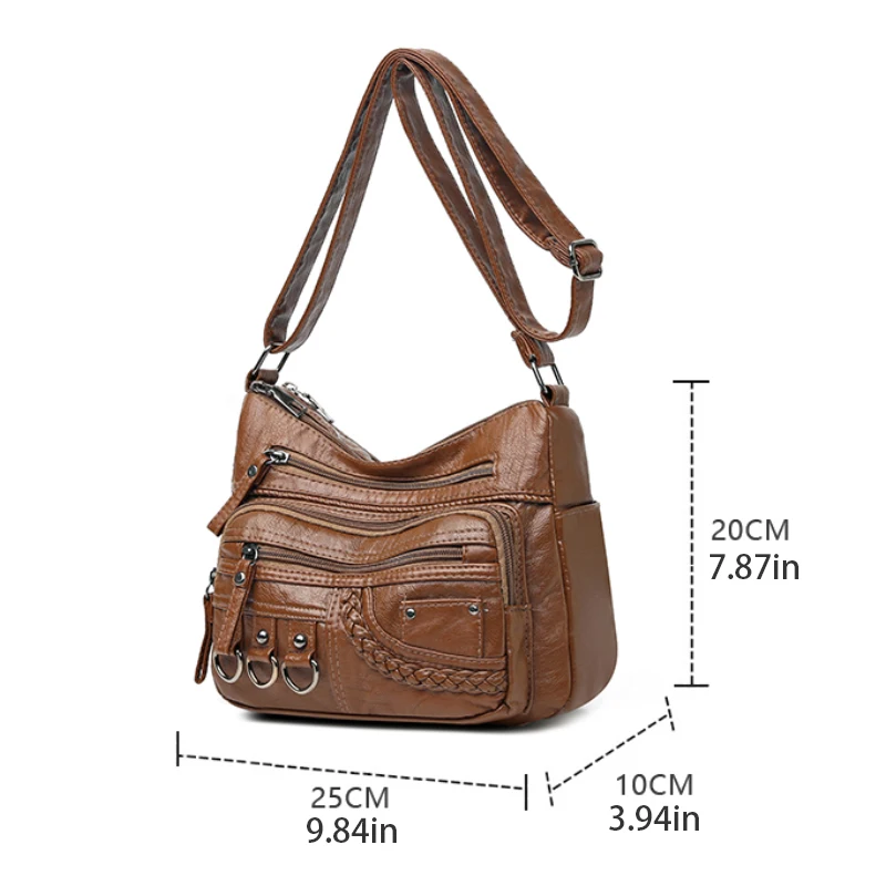 Women'S Casual And Fashionable Crossbody Bag.Durable, Wear-resistant, And Safe.Zipper And Adjustable Shoulder Strap.Can Hold Mob