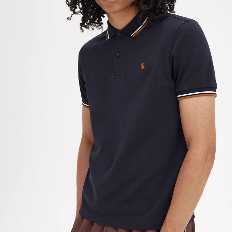 Summer men's cotton T-shirt embroidery lapel short-sleeved fashion business casual POLO shirt 8 Sdb769e47eeef46bfb1f7437223da0692d