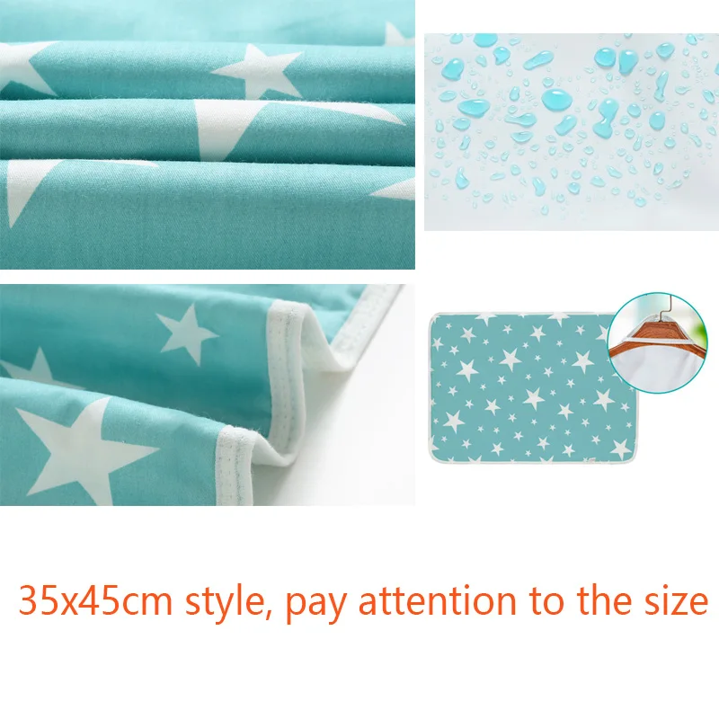 Reusable Diaper Baby Changing Mats Cover Baby Diaper Mattress for Newborn Babies Cotton Waterproof Changing Pats 35x45cm diaper changing pad diaper changing mat