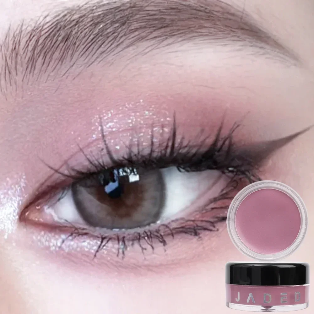 Peach Pink Eyeshadow Cream Waterproof Matte Silky Smooth Eye Shadow Pigment Monochrome Long Lasting Nude Brown Eyeshadow Makeup eye shadow