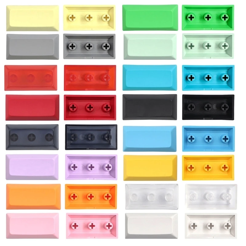 DSA Keycap Blanks Blank Personality Supplement 2U Keycaps 10 Pieces Multi Color