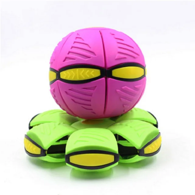 Kids Flat Throw Disc Ball Flying UFO Magic Balls with For Children's Toy Balls Boy Girl Outdoor Sports Toys Gift Flat Ball 6