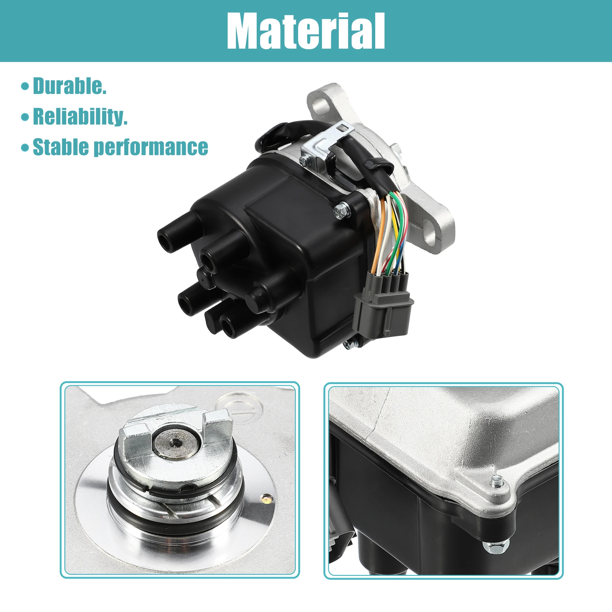 Uxcell Car Replacement Ignition Distributor for Honda CR-V 2.0L DOHC 1999 2000 2001 30100-P6T-T01 6082903 TC081 TD-74U TD74U