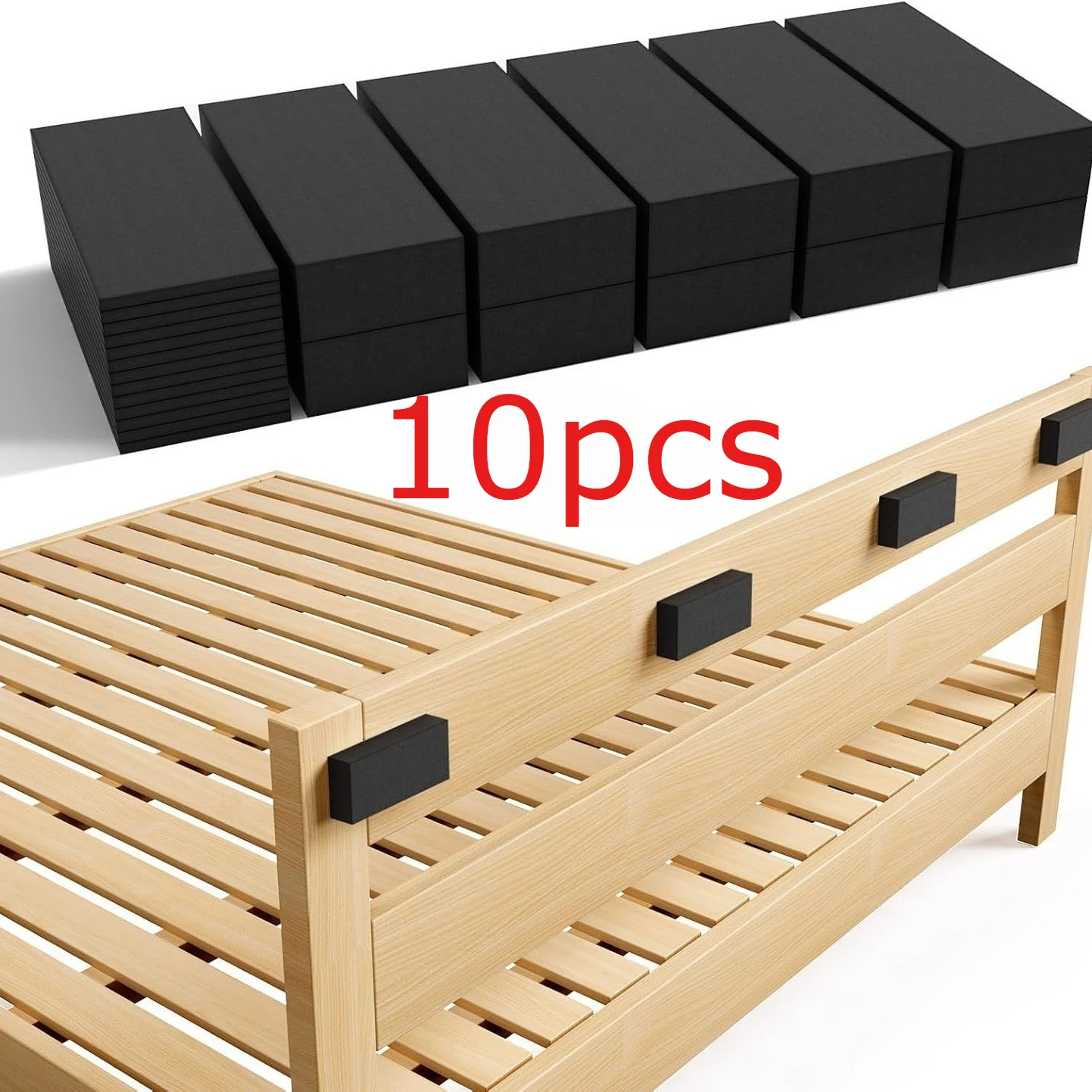 10 יחידות סט מגן קיר צפיפות גבוהה - ריפוד רהיטים עמיד למיטות וספות, מניעת שריטות ונזקים, גימור מאט