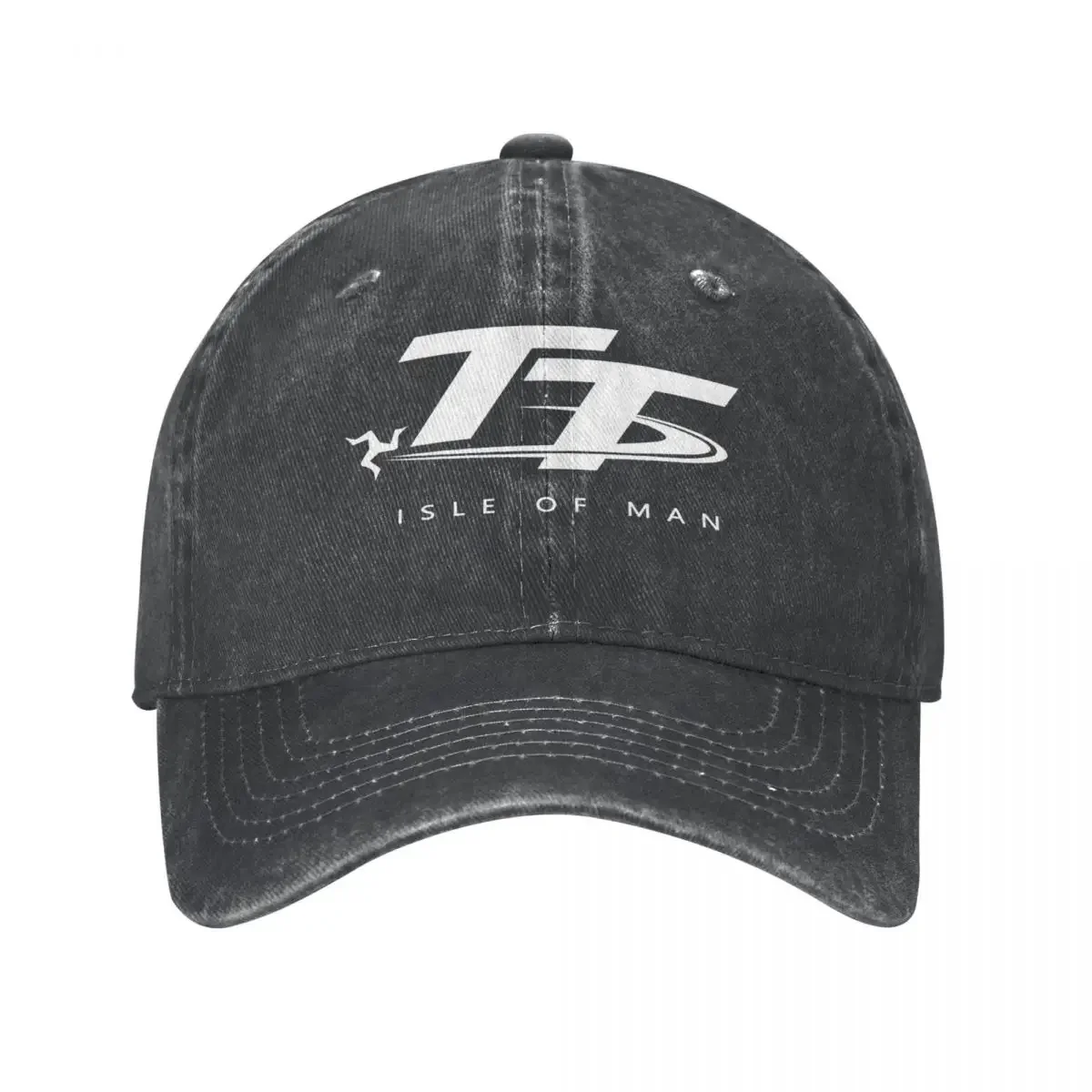 

Isle Of Man TT Motorcycle Baseball Cap Vintage Distressed Denim Snapback Cap for Men Women Outdoor Activities Caps Hat