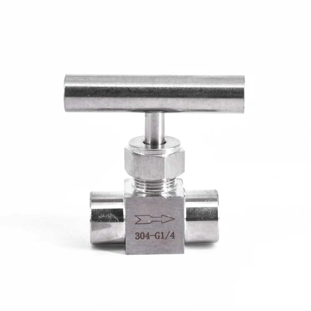 1/8" 1/4" 3/8" 1/2" BSP NPT Female Male Needle Valve Crane 304 Stainless Flow Control Water Gas Oil One-Shape Handle images - 6