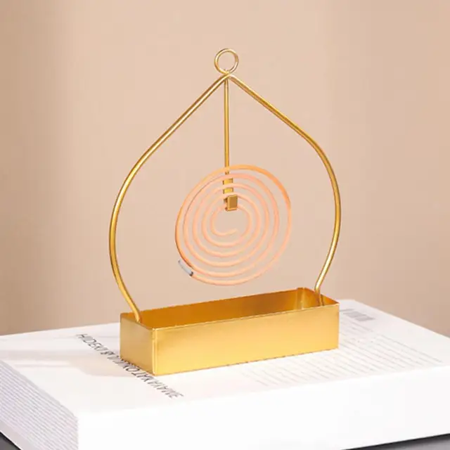 Hasznos Északi Szúnyogtekercs -Tartó, Hamu Tartály Alapja A Nyári Vasművészeti Szúnyog Keret Rovarriasztó Füstölő Állványhoz - Image 2