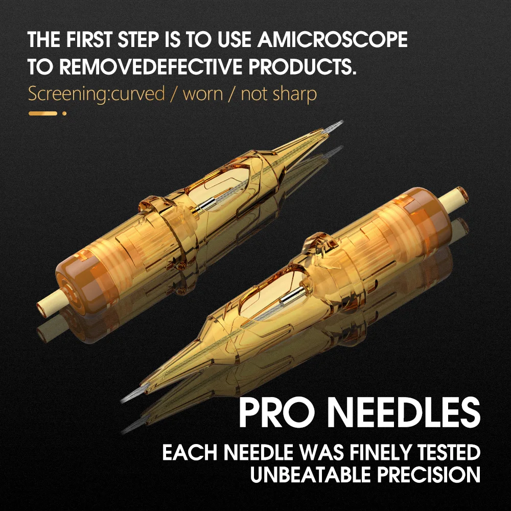 Tattoo needles 20pcs 0.25mm 0.3mm 0.35mm Round Liner Shader Magnum Tattoo Needles 1RL 3RL 5RL 7rm 9rm