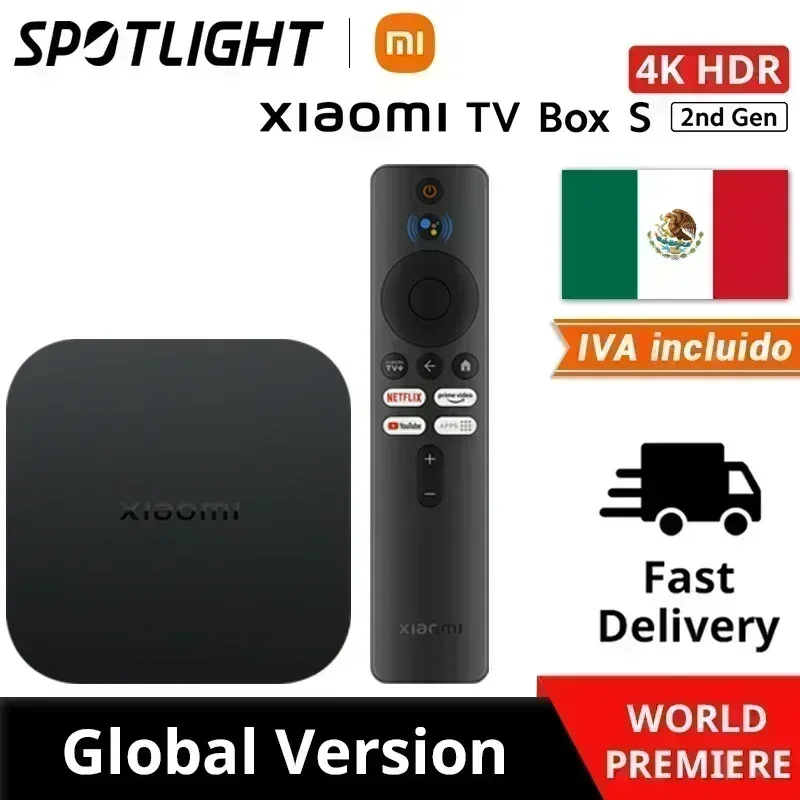 2023Original Xiaomi TV Box S 2nd Gen 2G 8G 4K Ultra HD Smart TV Box Media  Player