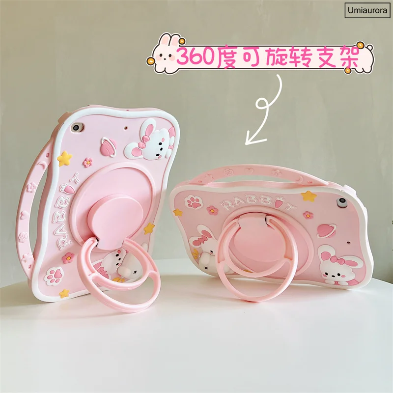Kids Silicone Cartoon Hand Ring Suporte Capa para Ipad Air 9.7 Mini Pro 10.5 11 7th 8th ° 102 10 ° Gen 109 2023 - Imagem 5