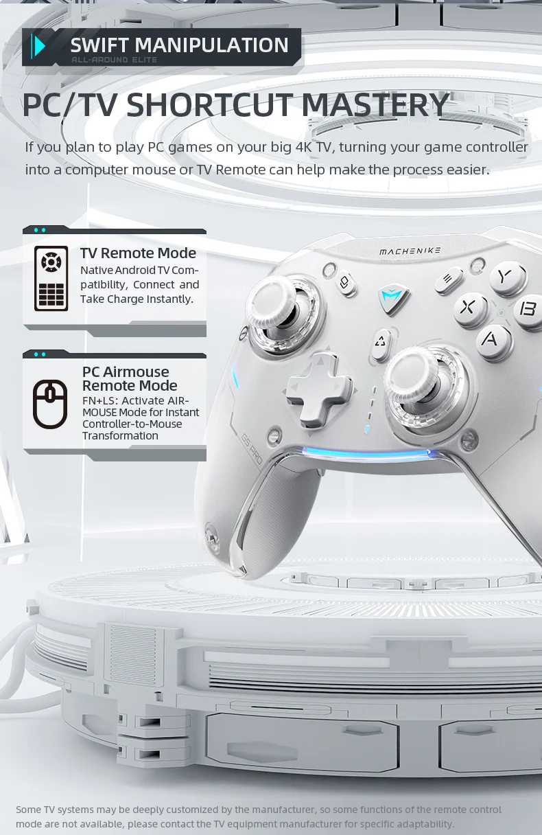 Machenike G5 Pro Elite Hall Control Gamepad Botones Mecánicos Switch PC Android IOS