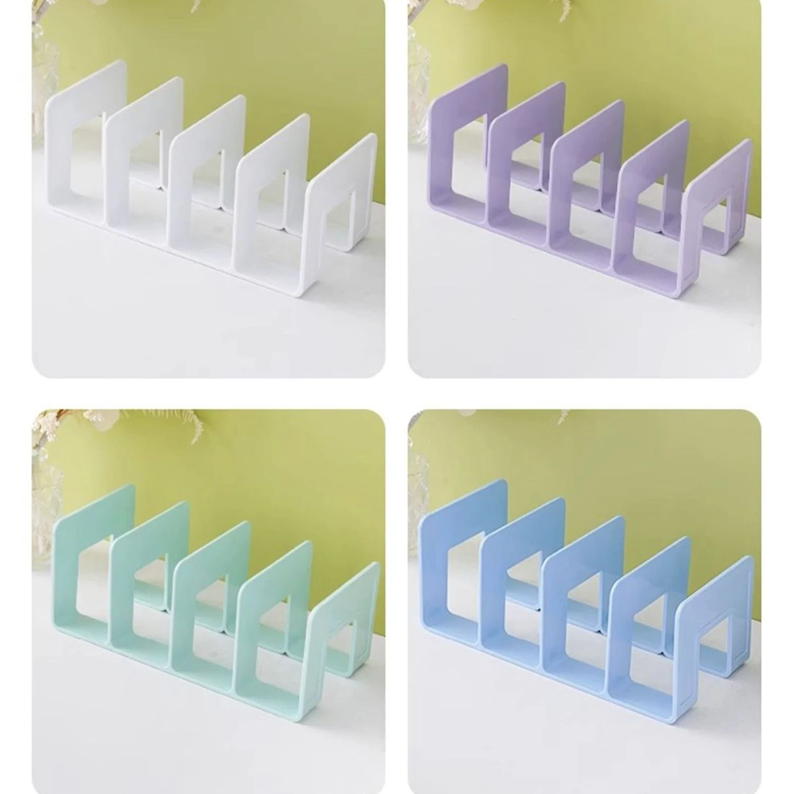 Clear Bag Storage Shelf Divider Acrylic Closet Finishing Divider Purse Handbag Storage Rack Handbag Books Organizer 4 Grids 6