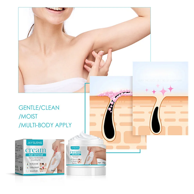 Permanent Hair Removal Cream Painless Intimate Parts Legs Body Armpit Depilatory For Man Women Whitening Body Care Products 50g