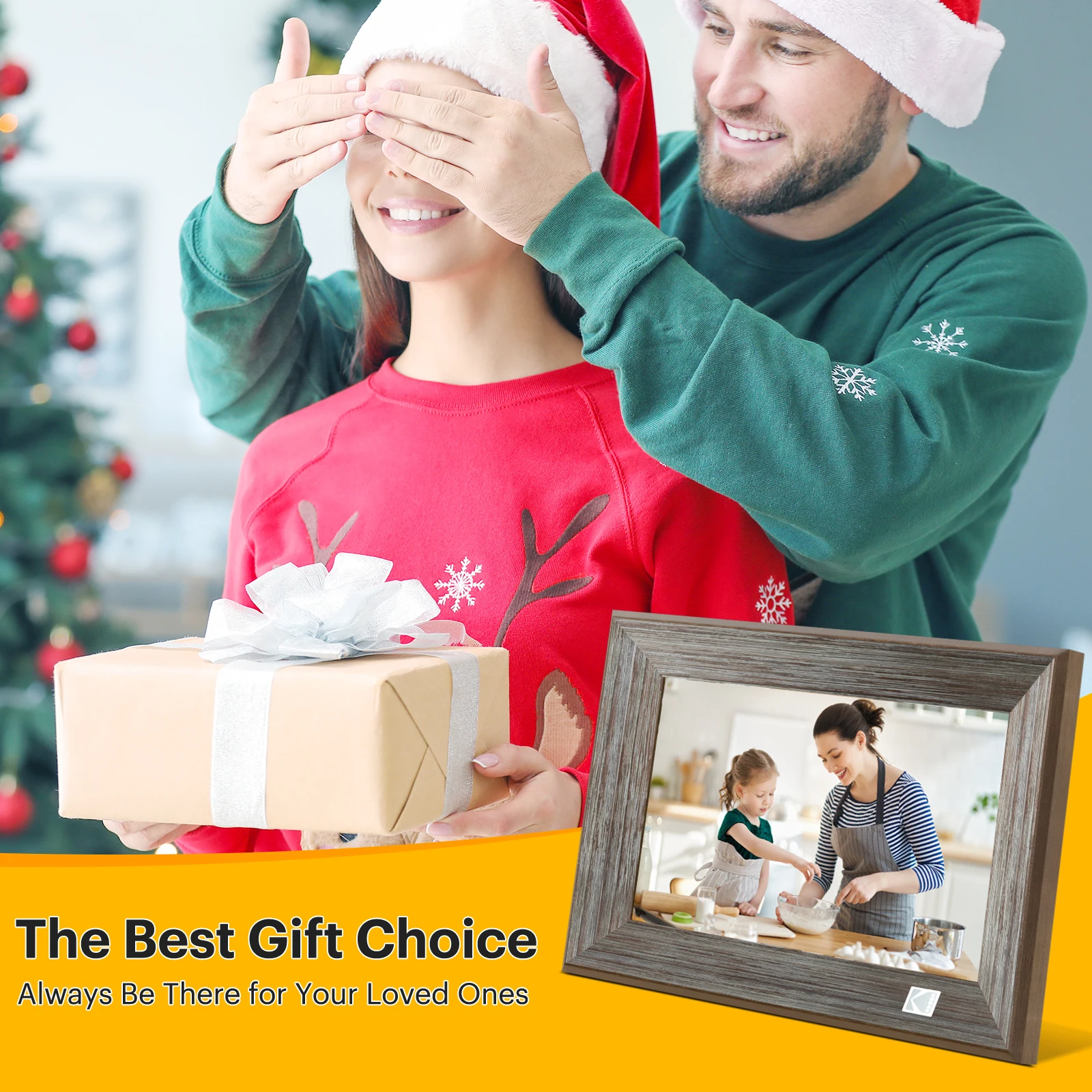KODAK 10 Inch 800*1280 Full Function Digital Photo Frame Electronic Album Picture Music Video Player with 16G Memory Good Gift