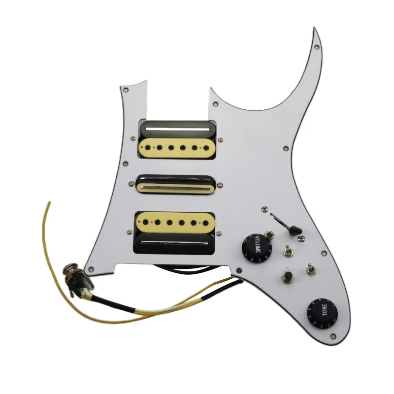 

Prewired Pickguard Guitar Pickups Humbucker Pickups Alnico 5 HSH 4C Wiring Harness Push-pull single cut Set
