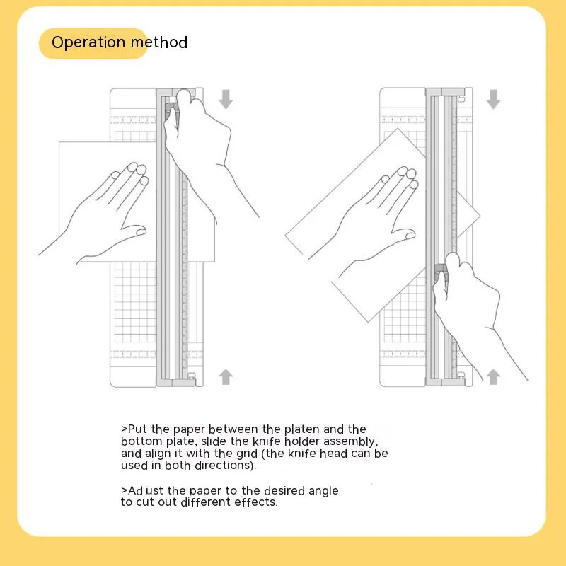 A5 Mini Two-way Paper Cutter Trimmer Safe Convenient Paper Cutter Accurate  Cutting Non-slip With Auxiliary Ruler Paper Cutter - AliExpress