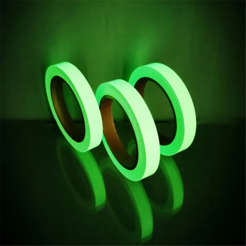 Luminous Tape 1pcs 3m Self Adhesive Green Luminous Tape Glow In The Dark Stickers Stage Decorative Fluorescent Tape Warning Stickers