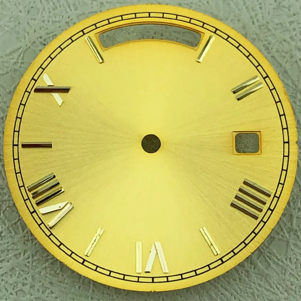 Elegant 31mm Roman Dial with Dual Calendar for Automatic Mechanical Watches