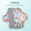 Graphene Cotton Antibacterial Menstrual Pad Washable Sanitary Napkins Reusable Leak Proof Underwear Pad Cloth Menstrual Gaskets 1