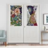 Sunpretty Boho Flower Curtains and Valances for Windows 3 Pack, Small Window Curtains for Living Room Bathroom,Basement Curtains 6