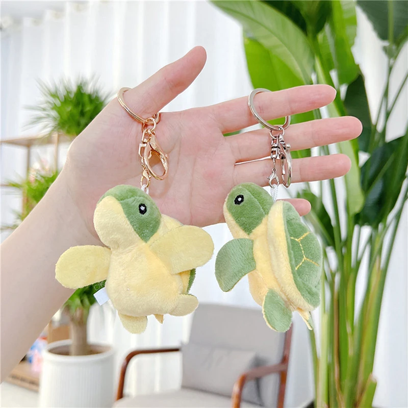 

9cm Cute Turtle Plush Keychain Plush Pendant School Bag Pendant Doll Bag Keychain Plush Kawaii Keychain Plush Turtle Doll New