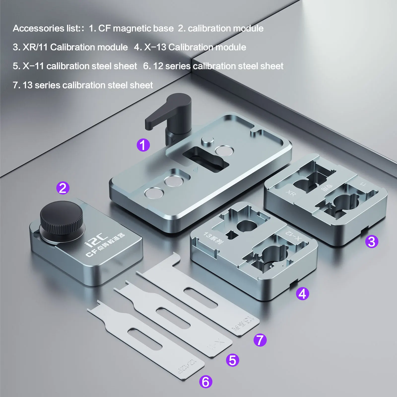 

15 In 1 I2c CF Intelligent Dot Matrix Calibrator Suit For Mobile Phone X-13 Pro Max Face Id Fix Tools Phone Repair Tools Part