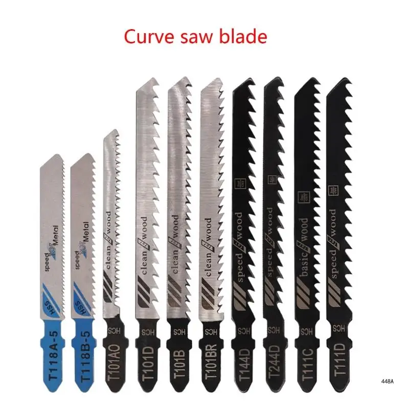 10pcs Curve Hacksaw Blades High Carbon Steel Construction for Fast Straight Cuts in Wood and Metal 2
