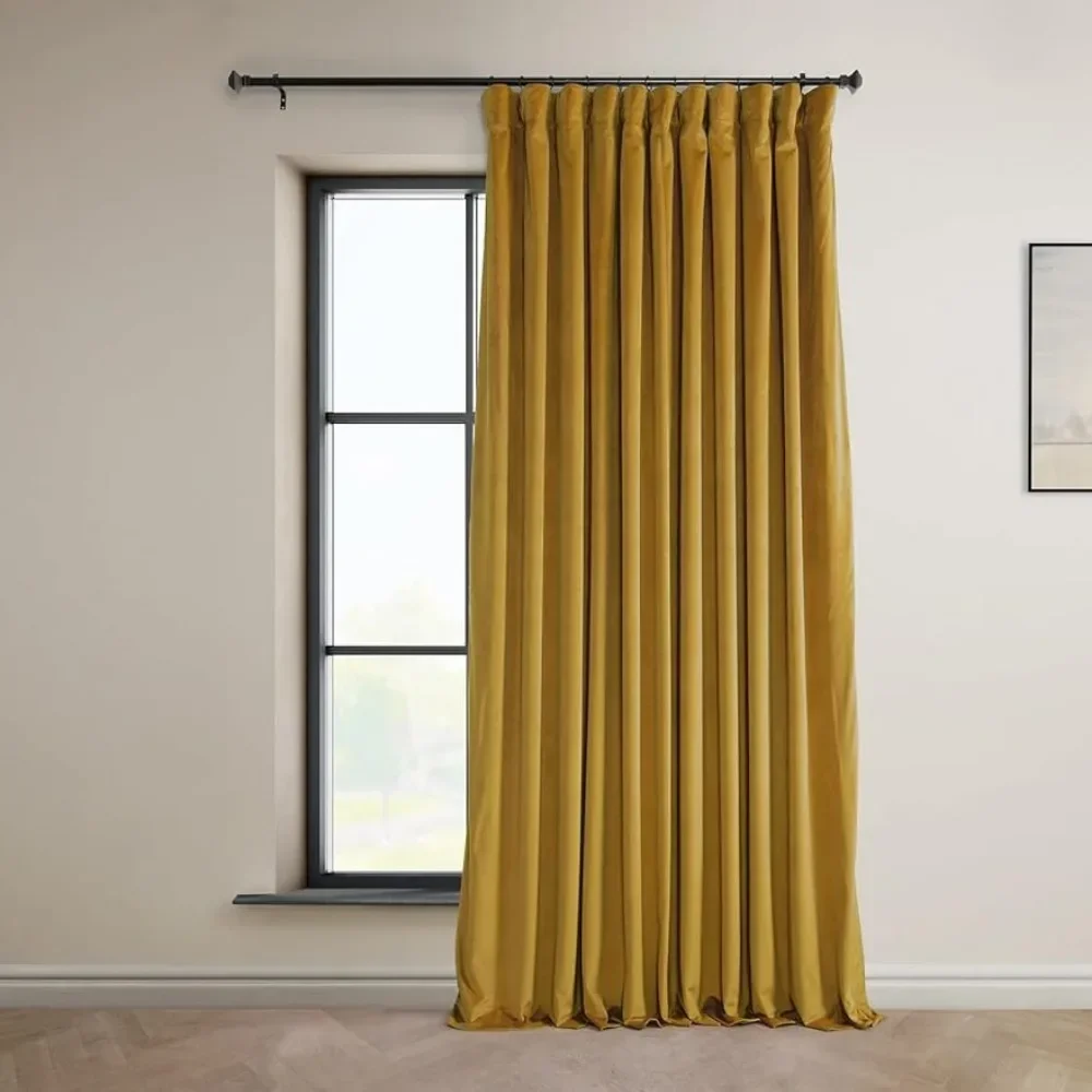 

Curtains, extra-wide blackout solid insulated curtains, signature plush curtains for bedrooms and living rooms
