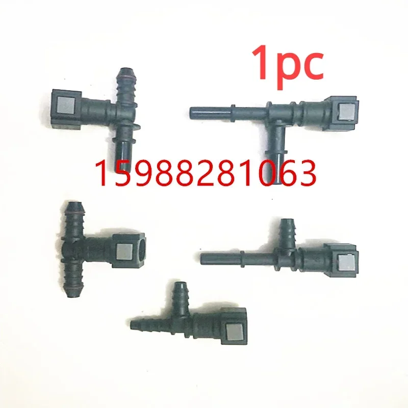 1PC 7.89 three-way automobile fuel pipe quick connector gasoline diesel filter female connector quick plug housing