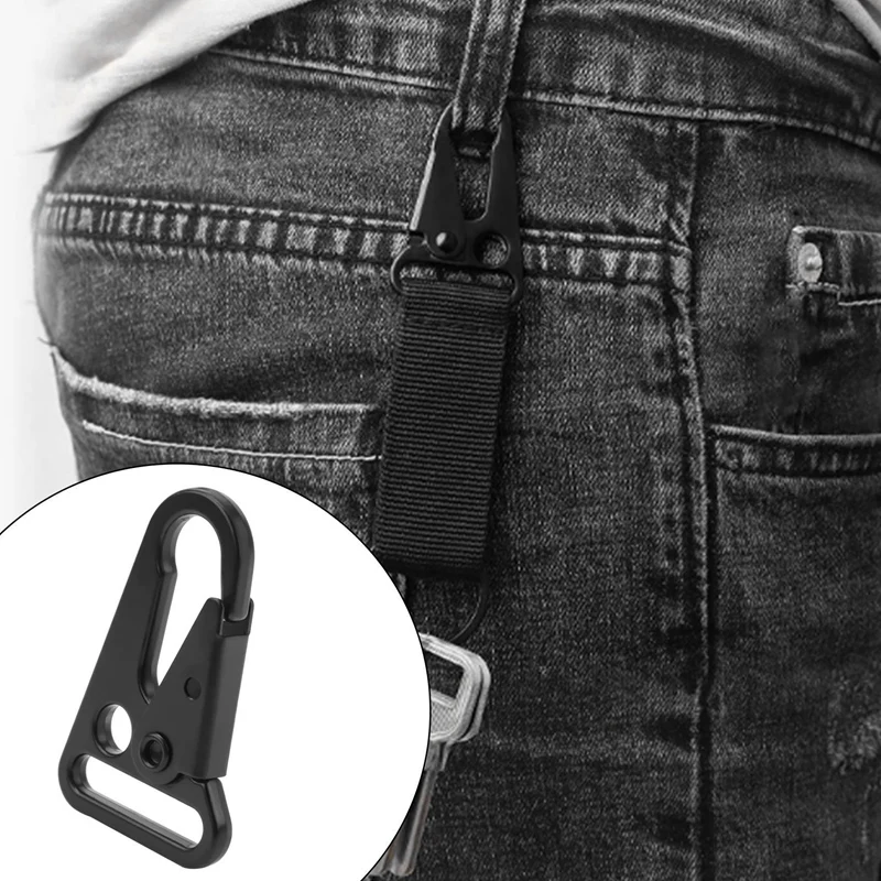 150 Pcs Enlarged Mouth Clip Sling Clasp Olecranon Hook For Sling Outdoors Bag Backpack,Carabiner Keychain Snap Hooks 3