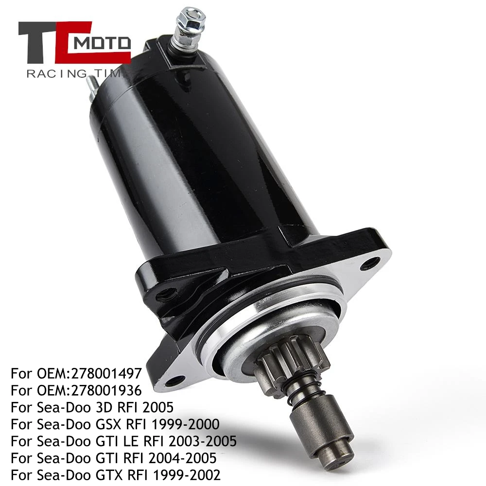 Jet Ski Per Sea Doo Gsx Gti Le Sea-Doo Gtx Rfi 278001497 278001936 Motorino Di Avviamento Avviamento Avviamento 8 Scanalature