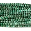 Veemake Natural Green Emerald Round Semi-precious Jewelry Stones Gemstones Beads 07910 6