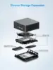 GD70 Mini PC, 12th Gen Core i7-12650H(10C/16T) Mini Computers Windows 11 with 32GB RAM 1TB PCIe4.0 SSD 5