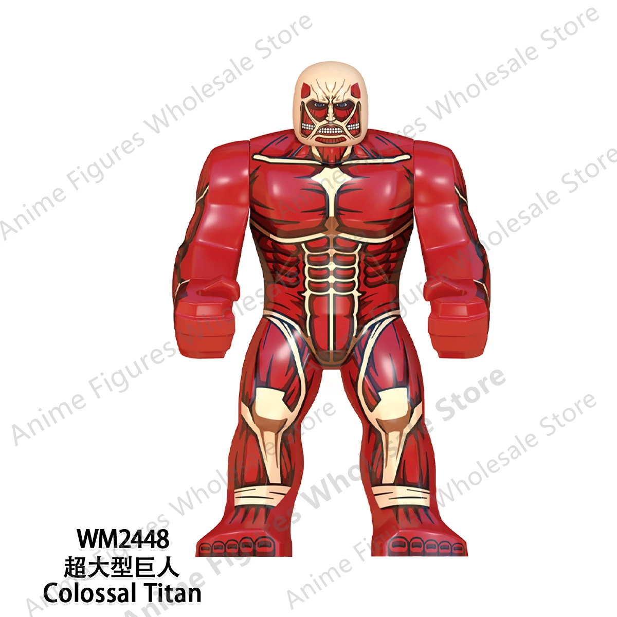 WM6148 Attack on Titan Levi Ackerman Eren Mikasa giant Annie Japanese anime bricks mini action toy figures building blocks Gifts 5