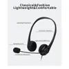 3.5mm/USB Computer Headset with Noise Cancelling Microphone Chatting Network Teaching Video Conferencing Stereo Wired Headset 2