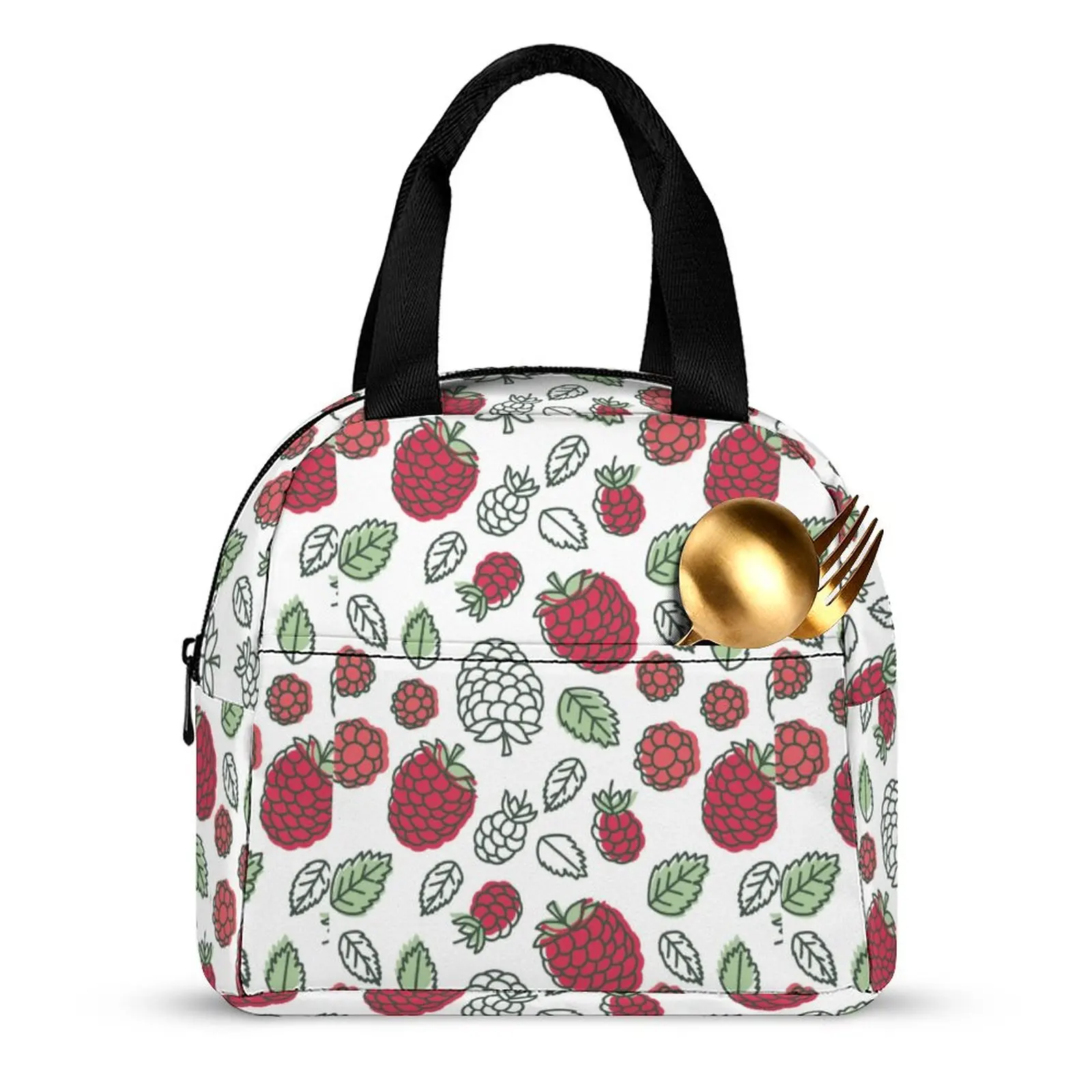 Custom Pattern Tote Lunch Bags for Women Colored Grape Print Portable Meal Bag Picnic Travel Breakfast Box Office Work School