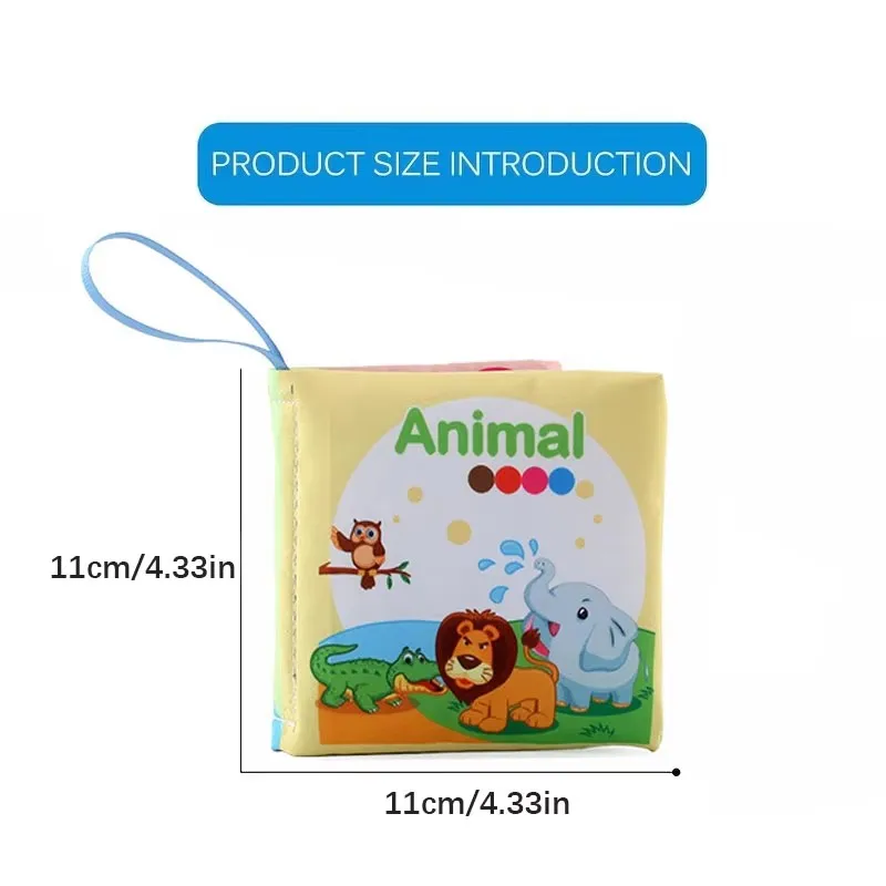 Children Enlightenment Early Educational Toys Kids Cloth Books English Animal Car Fruit Cognitive Book for Toddlers 12-72 Month 6