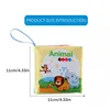 Hot Sale 0-36Month Baby Early Learning Educate Toy Tail Cloth Book Parent-child Interactive Sound Paper Puzzle Cloth Book Rattle 6