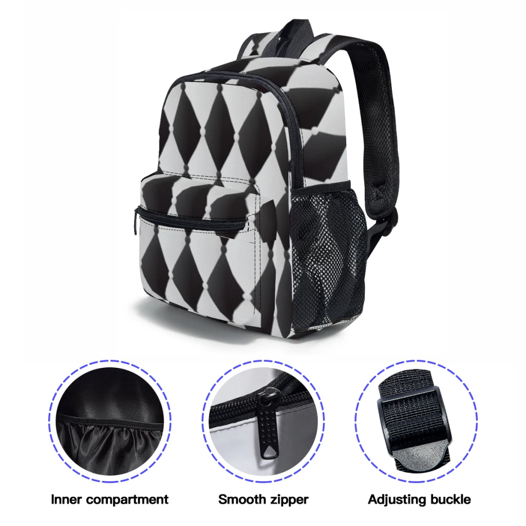 2023 Children Backpack Toddler Kids School Bag  Abstract upholstery Kindergarten Bag for Girl Boys