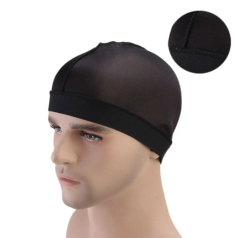 Men Pure Color Caps Durag Hats Bonnet Elastic Breathable Wave Caps Polyester Multicolor Durag Cap Men Outdoor Wave Caps