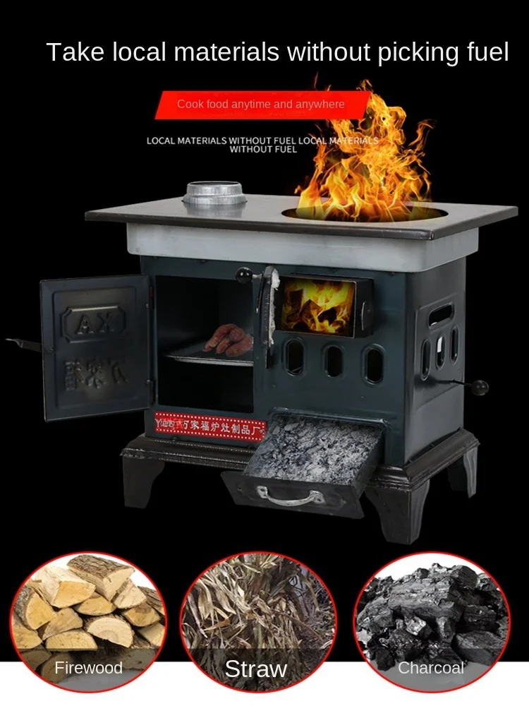 Wood Coal Dual-Use Universal Heating Stove Household Cast Iron Winter  Outdoor Thickened Firewood Stove Indoor Coal Burning - AliExpress