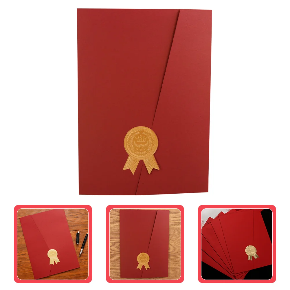 

Honor Certificate Shell Graduation Regalia Holder Holders File Folder Paper Award Diploma Protective Cover Storage