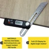 Stainless Steel Digital Protractor Gauge T Bevel Degree Electronic Level Digital Angle Finder Protractor Measuring Tool 5