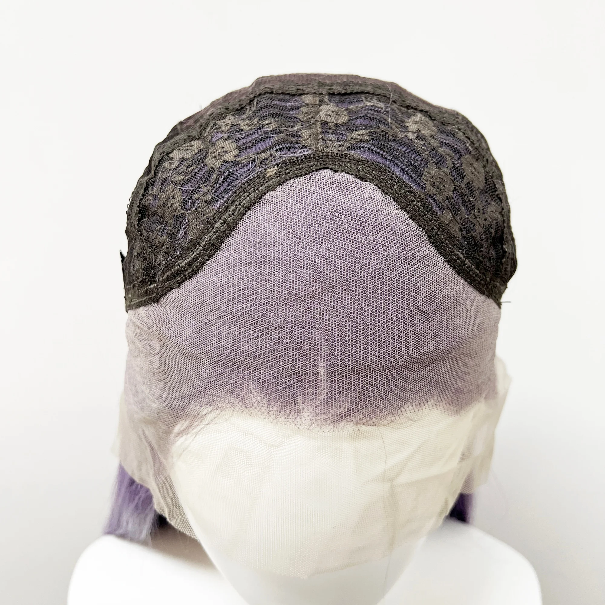 Lavender Wig for Women Purple-grayish Purple 13*4 HD Lace Frontal Hair Wig Lolita Long Straight Synthetic Lace Wigs for Cosplay