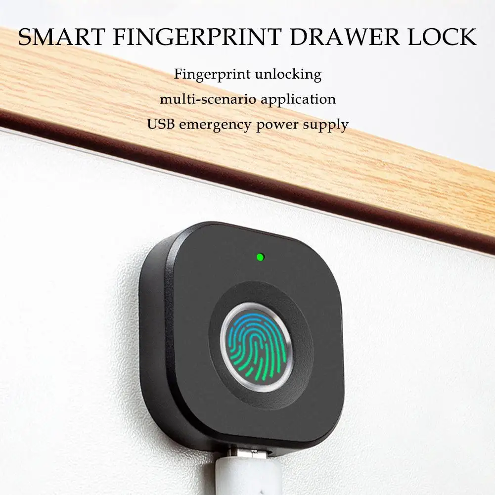 

Smart Home Biometric Fingerprint Lock Hidden Drawer Electronic Lock Privacy File Storage Keyless Residential Security Protection