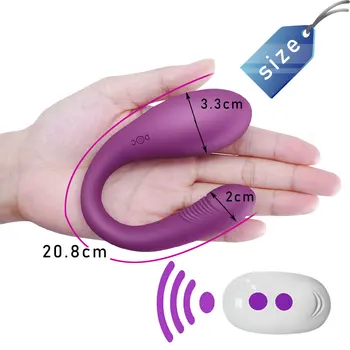 Wireless Remote Vibrators for Women Multi Funcition Adult Sex Toys for Couples Silicone U Type Vaginal G Spot Stimulate Anal Toy 3